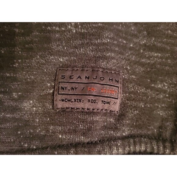 Sean John Men's Zip Up Long Sleeve Jacket Size XXL/2XL Grey White - Picture 9 of 14